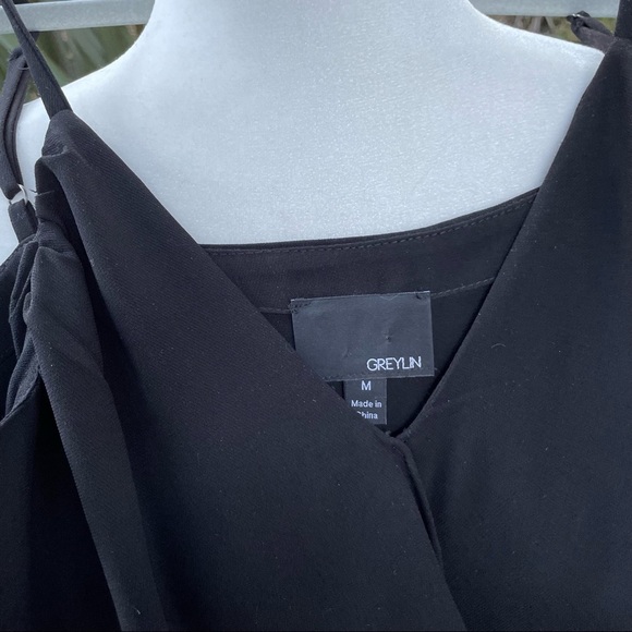 REVOLVE/GREYLIN black Kristin jumpsuit with adjustable spaghetti straps - Picture 6 of 10